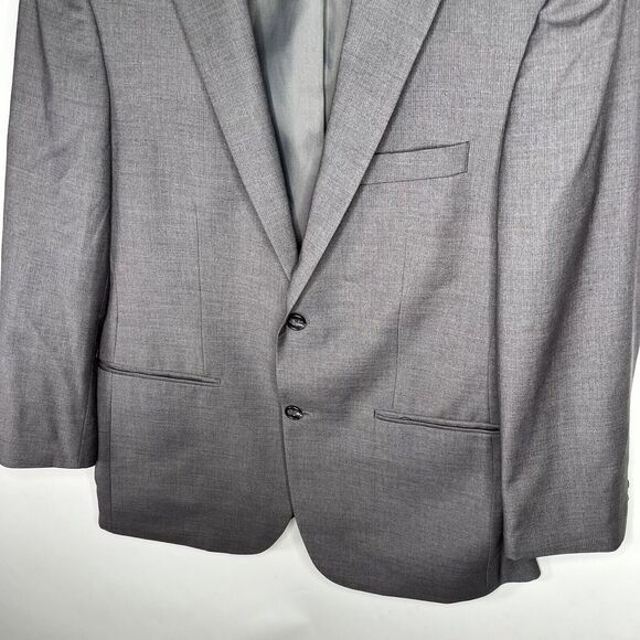 Pronto Uomo Blazer Mens 40 Reg Gray Suit Jacket Sport Coat Two Button - Picture 5 of 10